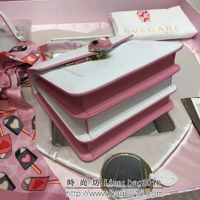 BVLGARI寶格麗 閃電吊墜限量款 手提單肩斜挎包 白色 286999 FYD1283
